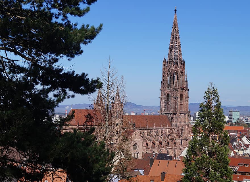 cidade, Europa, viagem, turismo, Freiburg, muenster, arquitetura, lugar famoso, cristandade, religião, catolicismo