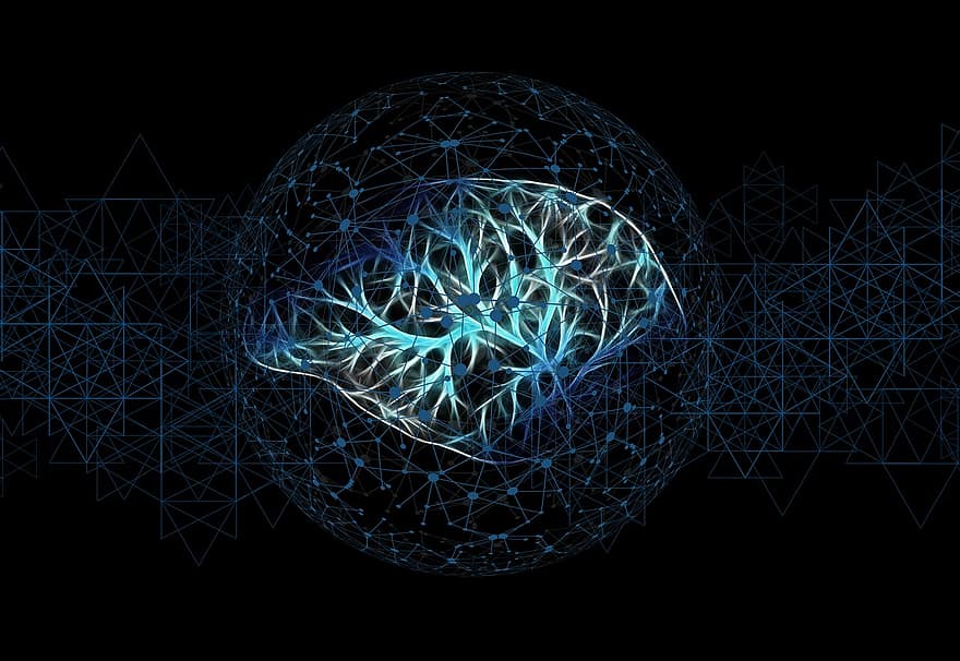 intelligenza artificiale, cervello, pensare, controllo, scienza del computer, sviluppatore, intelligente, controllata, informazione, dati, scambio di dati