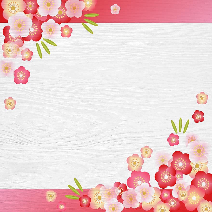 Japanse achtergrond, Japans patroon, digitaal papier, sakura, bamboe, geluk, Japan, Japans, patroon, koi, naadloos