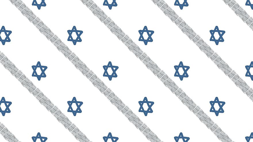 デジタルペーパー、デビッドの星、パターン、Magen David、ユダヤ人、ユダヤ教、ユダヤ人のシンボル、ユダヤ教の概念、星、宗教、白