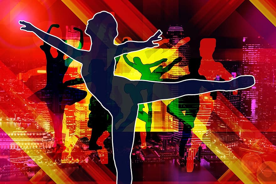 μπαλέτο, χορευτές, γυναίκα, σιλουέτες, χορός, χορογραφία, κίνηση, grazie, χάρη, Ιστορικό, ροζ