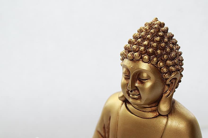 بوذا ، تمثال ، البوذية ، النحت ، تمثال ذهبي ، النحت الذهبي ، غوتاما بوذا ، دين
