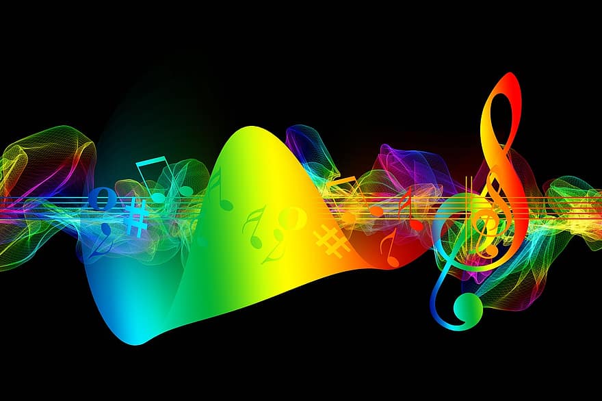 Clef, Music, Love, Heart, Treble Clef, Sound, Texture, Background, Background Image, Tonkunst, Compose