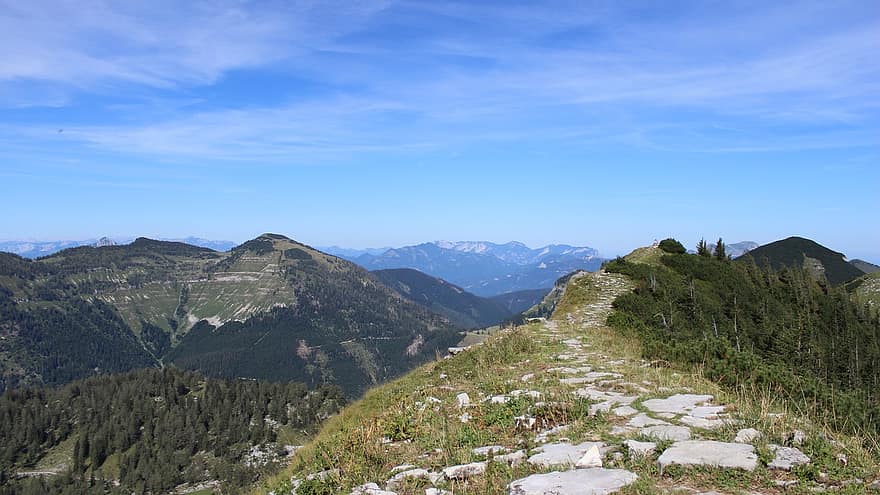 Mountains, Hike, Summit Panorama, Mountain Landscape, Easter Horn Group, Salzburger Land, Trattberg, Hintertrattberg, Summit, mountain, mountain peak