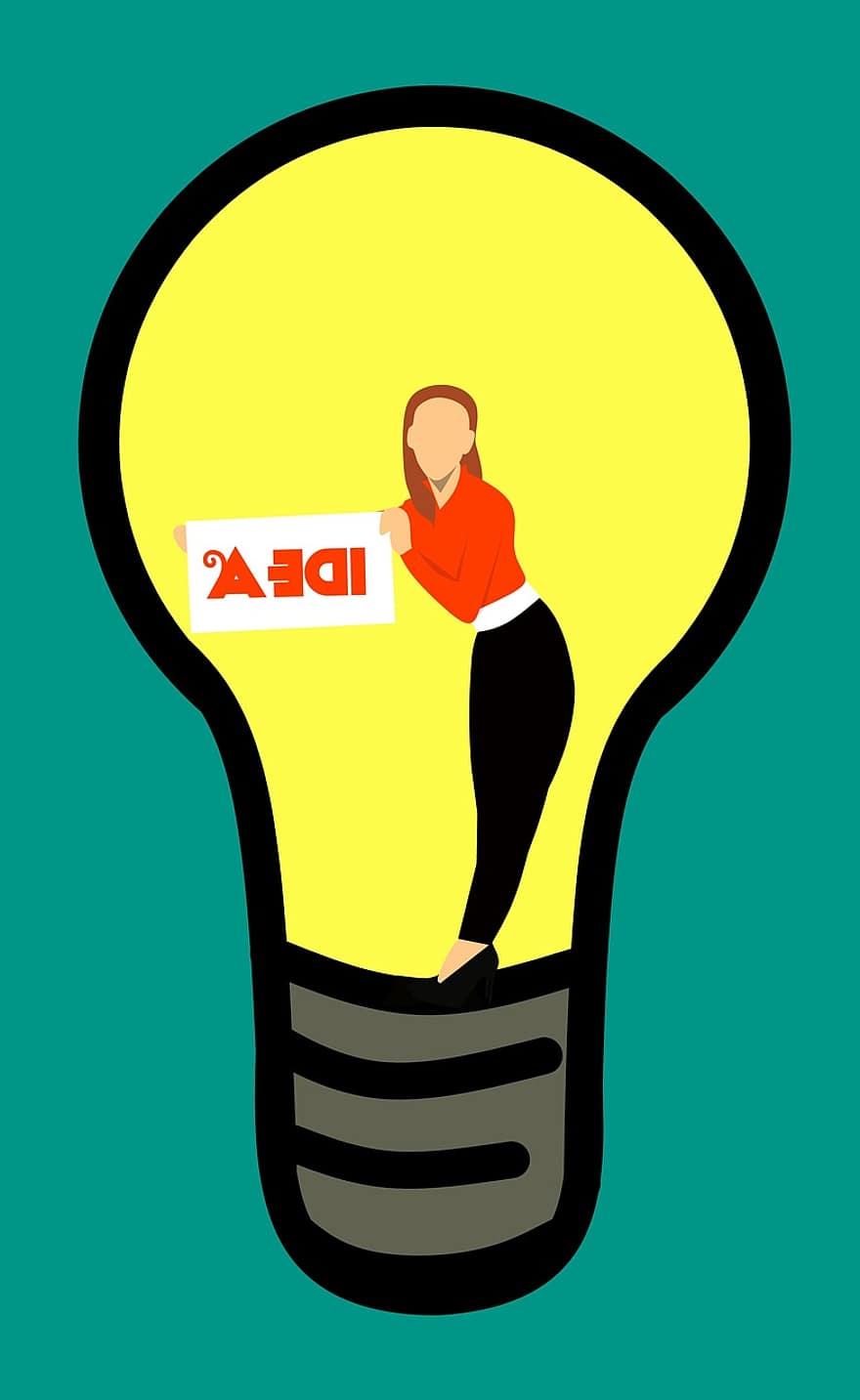 idea, lampadina, invenzione, elettricità, ispirazione, capo, lampada, energia, intelligenza, isolato, creatività