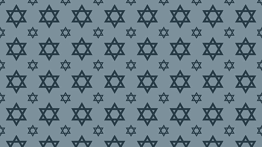 Stars, Star Of David, Magen David, Jewish, Judaism, Jewish Symbols, Religious, Religion, Background, Wrapping, Digital Paper