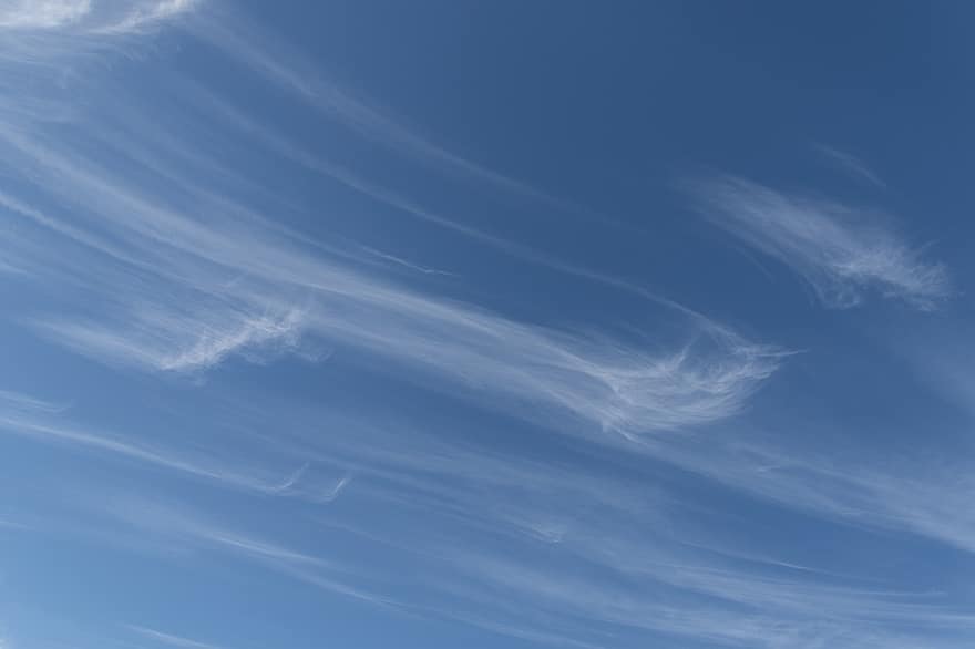 облака, белый, синий, Cloudscape, Фотография Pixabay, нежный, клочья, небо