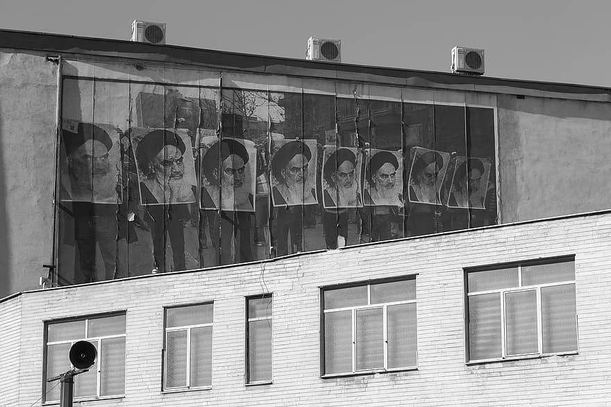 графити, изкуство, Черно и бяло, Техеран, изглед към града, градски дизайн, урбанизъм, Иран, туризъм, градски, живопис
