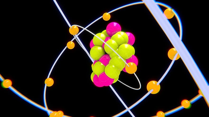 Atom, Proton, Science, Structure, Education, Atomic, 3d, Educational, Rendering, Scientific, Research