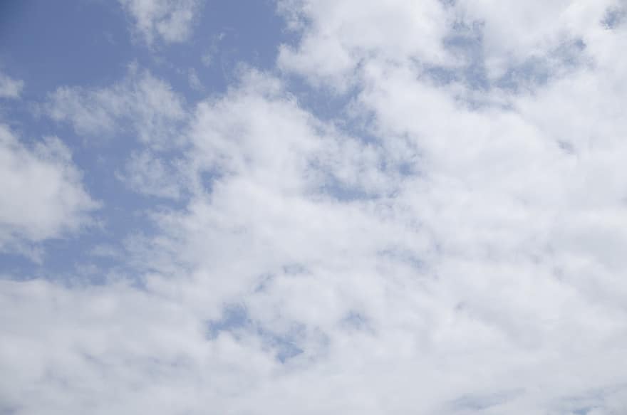 cel, núvols, Cúmulus, espai aeri, cloudscape, fons de pantalla