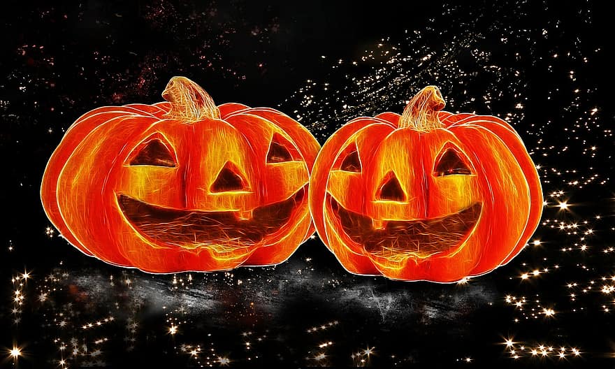 かぼちゃ、ハロウィン、秋、デコレーション、フード、装飾的な