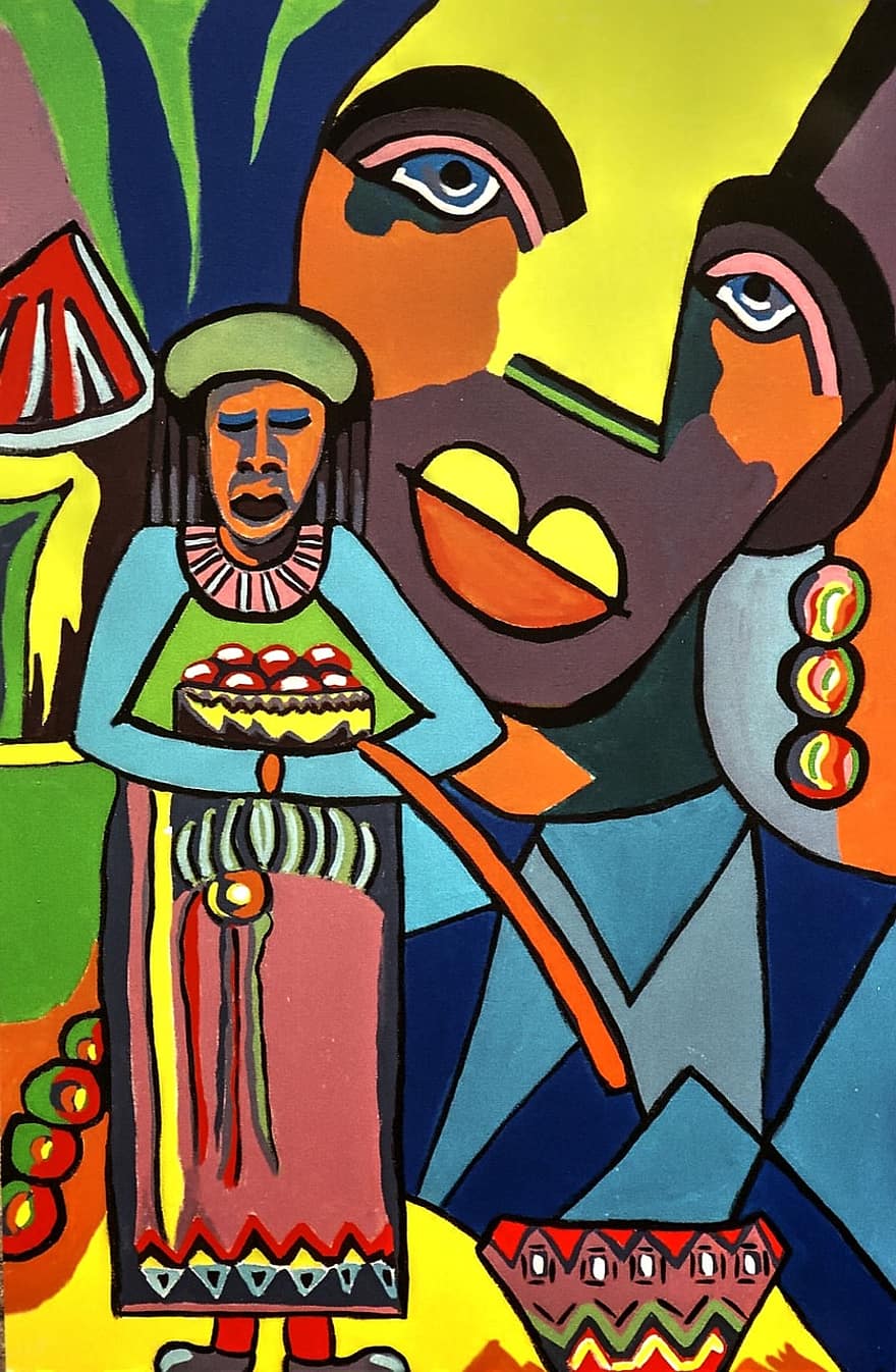 아프리카 예술, 디자인, 그림