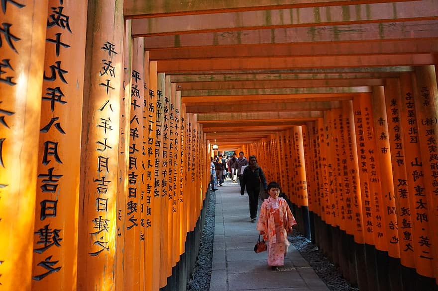 kyoto, heiligdom, Japan, fushimi