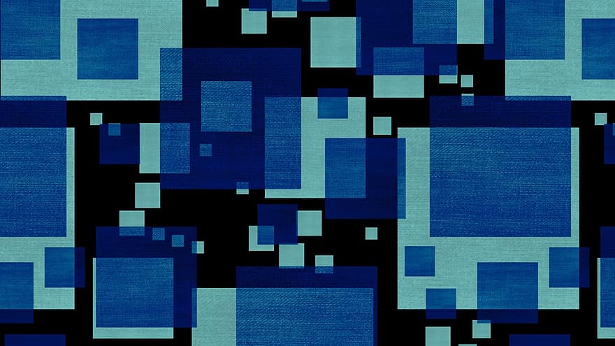 blå bakgrund, kvadrater, blå tapet, grafisk, Dekor bakgrund, design, konst, scrapbooking, bakgrunder, mönster, blå
