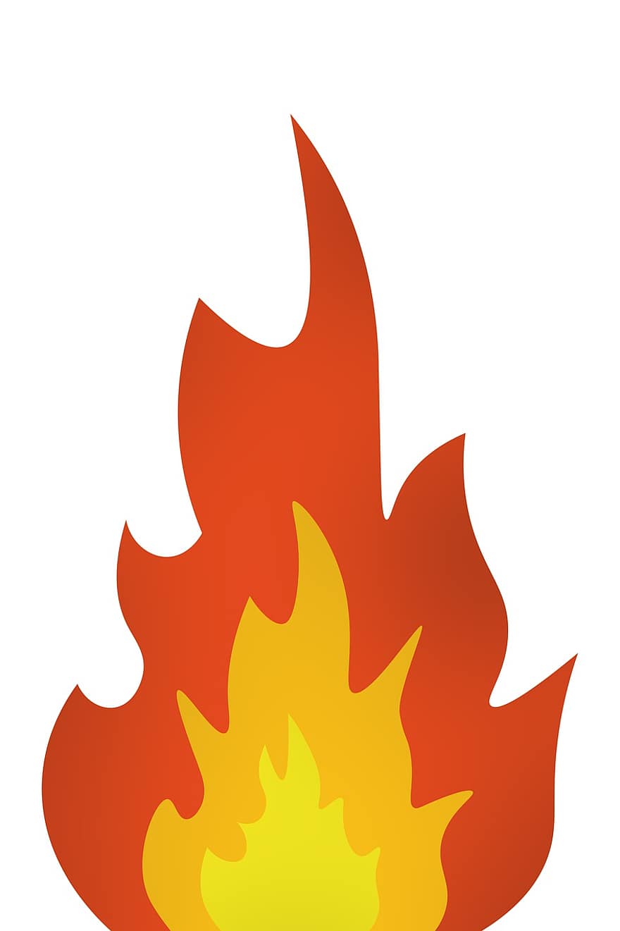 Feuer, heiß, Flamme, Verbrennung, brennen, Hitze, Naturphänomen, Temperatur, Inferno, Illustration, Hölle
