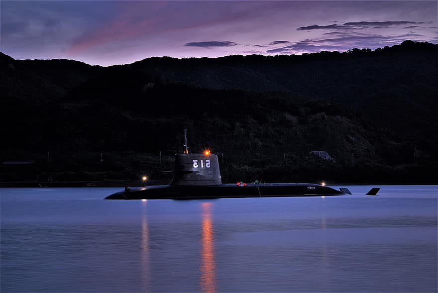 sottomarino, nave da guerra, moto d'acqua, sub