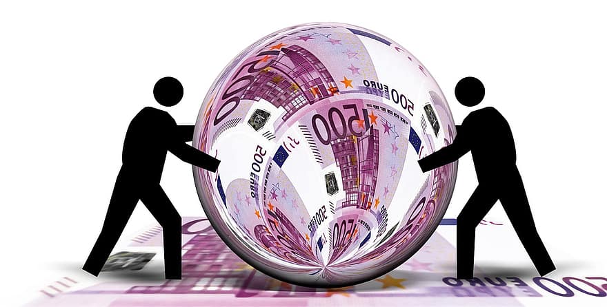euro, rachunek, waluta, piłka, okrągły, przesuwny, pionek, pieniądze, finanse, wartość, rachunki