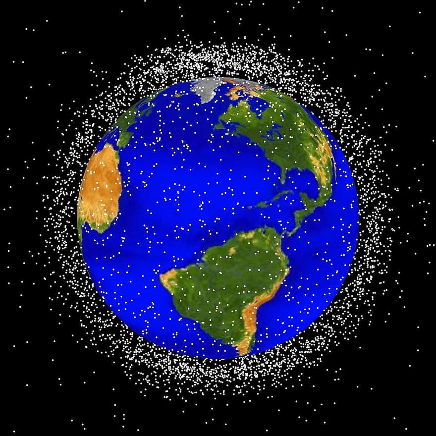 lixo espacial, detritos espaciais, órbitas, espaço