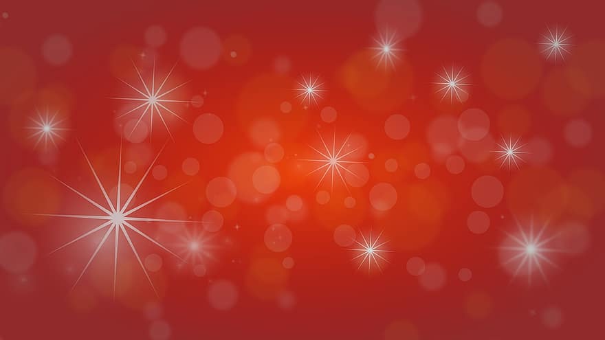 jul, röd, dekoration, semester, firande, design, dekorativ, Färg, stjärna, skinande, suddigt