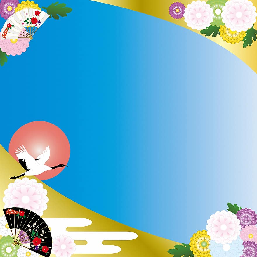 digitaler Hintergrund, Papier-, Blumen-, japanisches Muster, Petrol, dekorativ, Muster, Textur, Scrapbooking, Jahrgang, Einladung