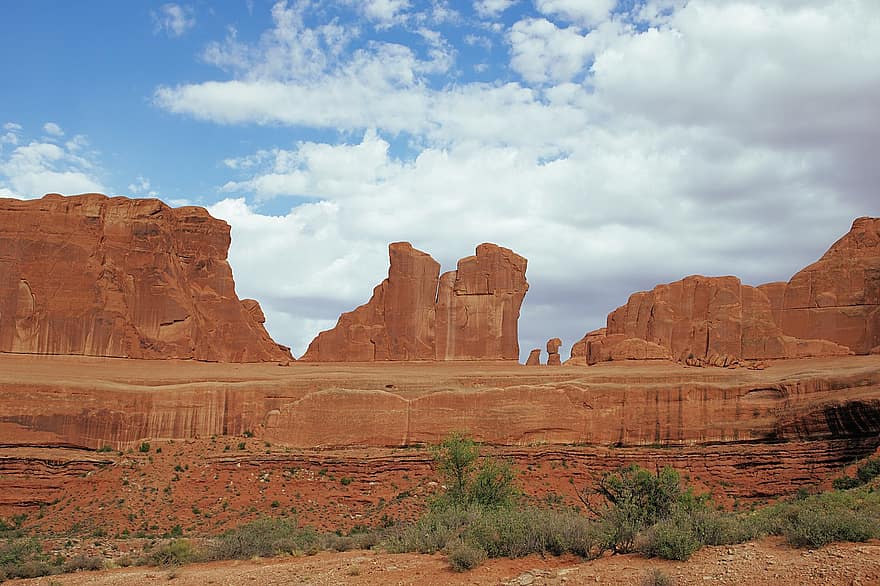 Stone, Mountain, Hill, Stone Formation, Arches, Arch, Utah, Ut, National, Park, Nature