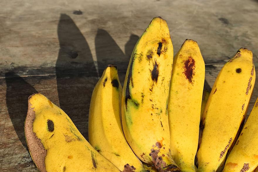 Bananen, Früchte, Lebensmittel, frisch, gesund, reif, organisch, Süss, produzieren, Ernte