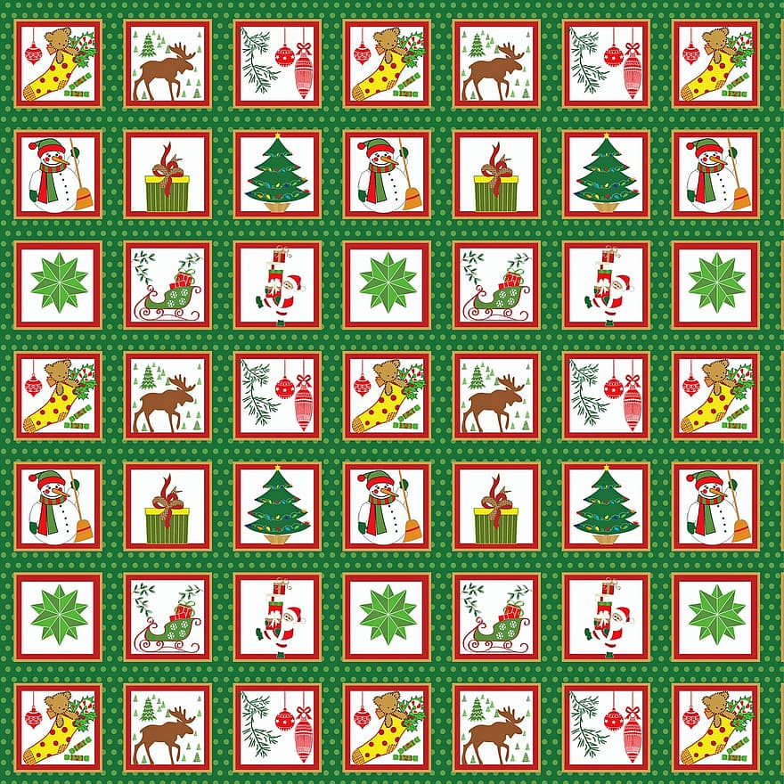 рождественская бумага, рождественский узор, дерево, Снеговик, новогодний фон, шаблон, бумага, рождество, снежинки, зима, текстура