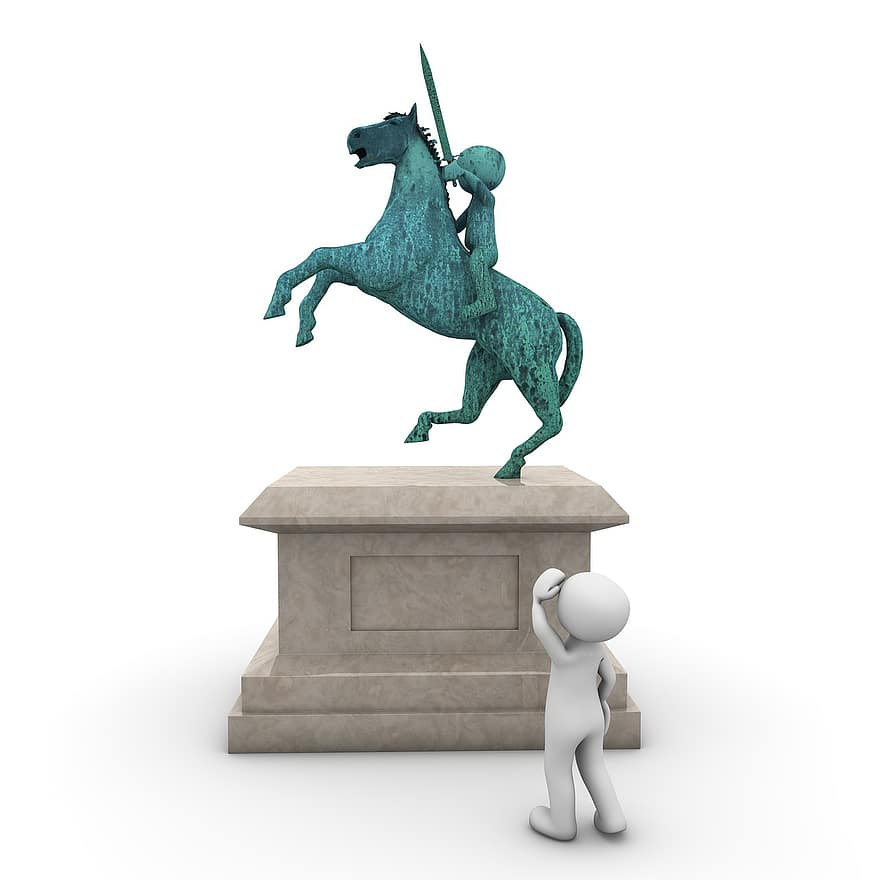 пам'ятник, рейтер, кінь, сили, глобус, камінь, скульптура, орієнтир