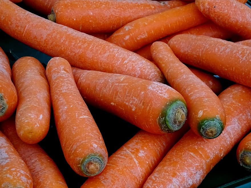 carote, verdure, cibo, fresco, mercato, salutare, biologico, nutrizione, produrre, raccogliere, carota