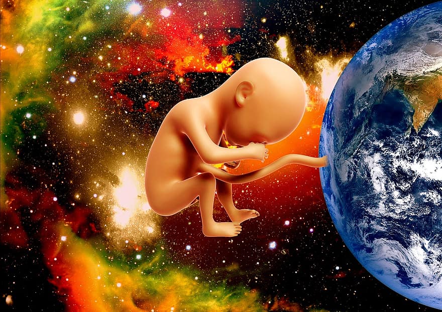 Matka Ziemia, Rodzina ludzka, Gwiezdny pył, Dziecko Ziemi, ludzkość, gaia, pępowina, równość, kosmos, Ziemia, świat