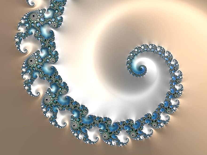 fractal, santrauka, matematinis, grafinis, spirale, modelį, matematika, begalinis, kompleksas, sudėtingumą, Julija Kiekis