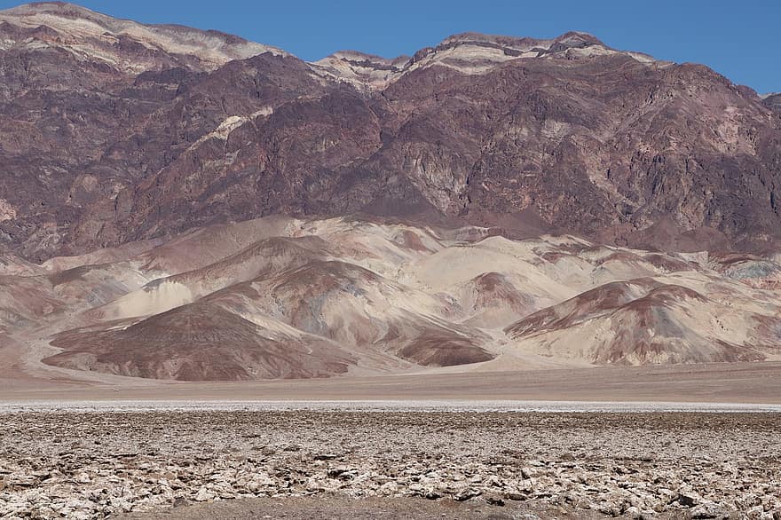 sivatag, Death Valley, száraz, forró, Látvány, színpadi, természet, tájkép
