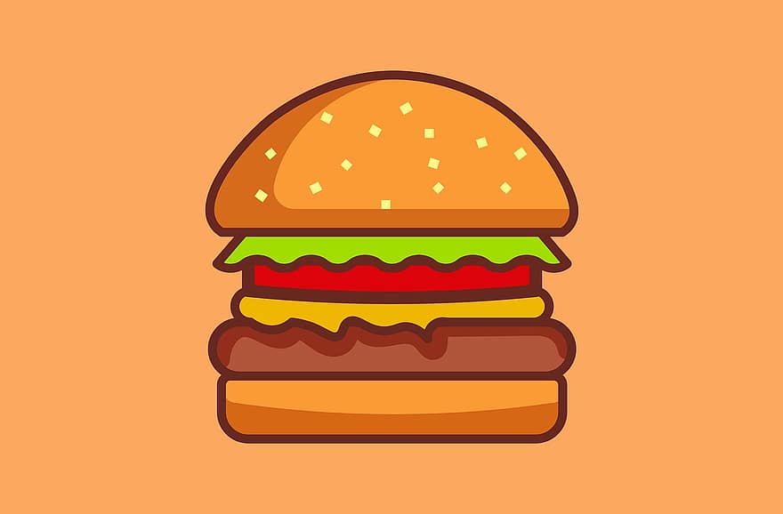 cheeseburger, menjar ràpid, cuina americana, hamburguesa, carn, poc sa, plat, menjar