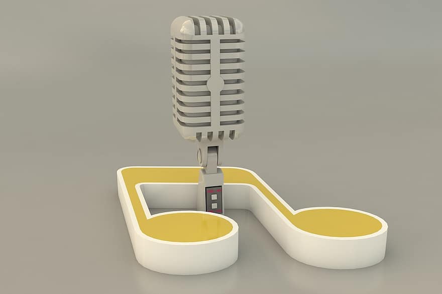 Mikrofon 3d, karaoke, 3d