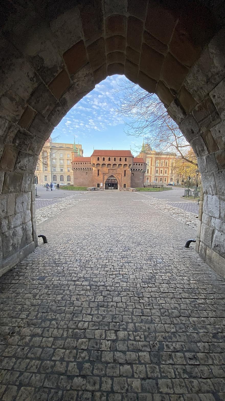 viaggio, turismo, barbacane, Porta di San Floriano, Cracovia, Polonia