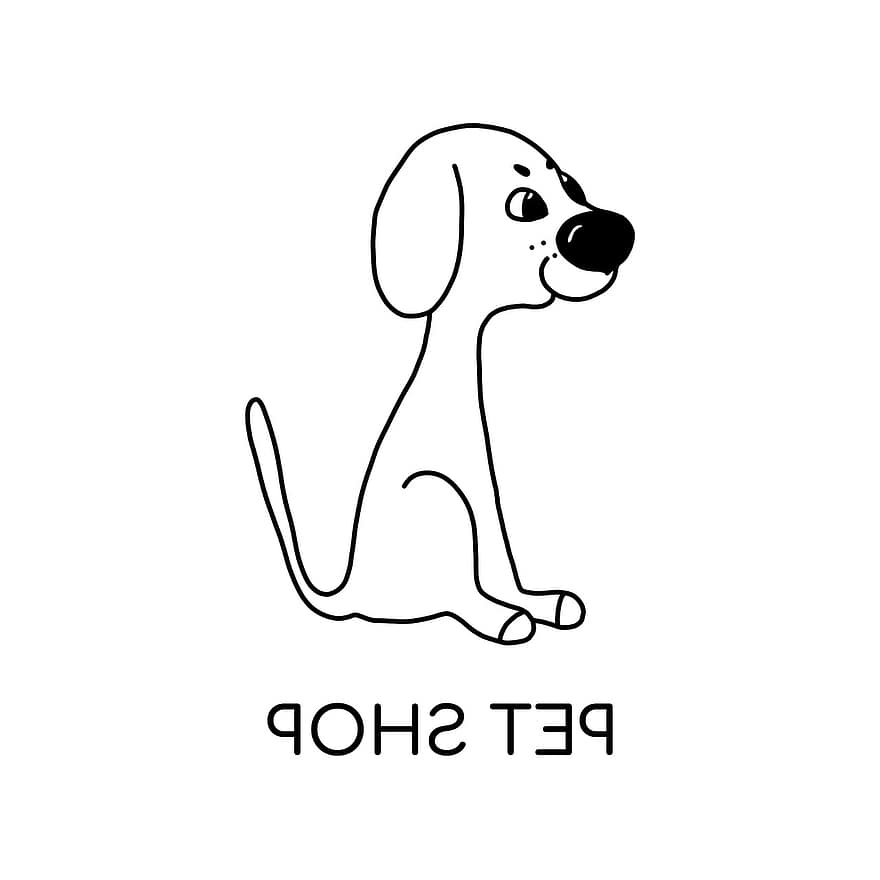 домашен любимец, куче, ветеринарен, кученце, магазин, лого, коте, дизайн, сладък, писенце, етикет