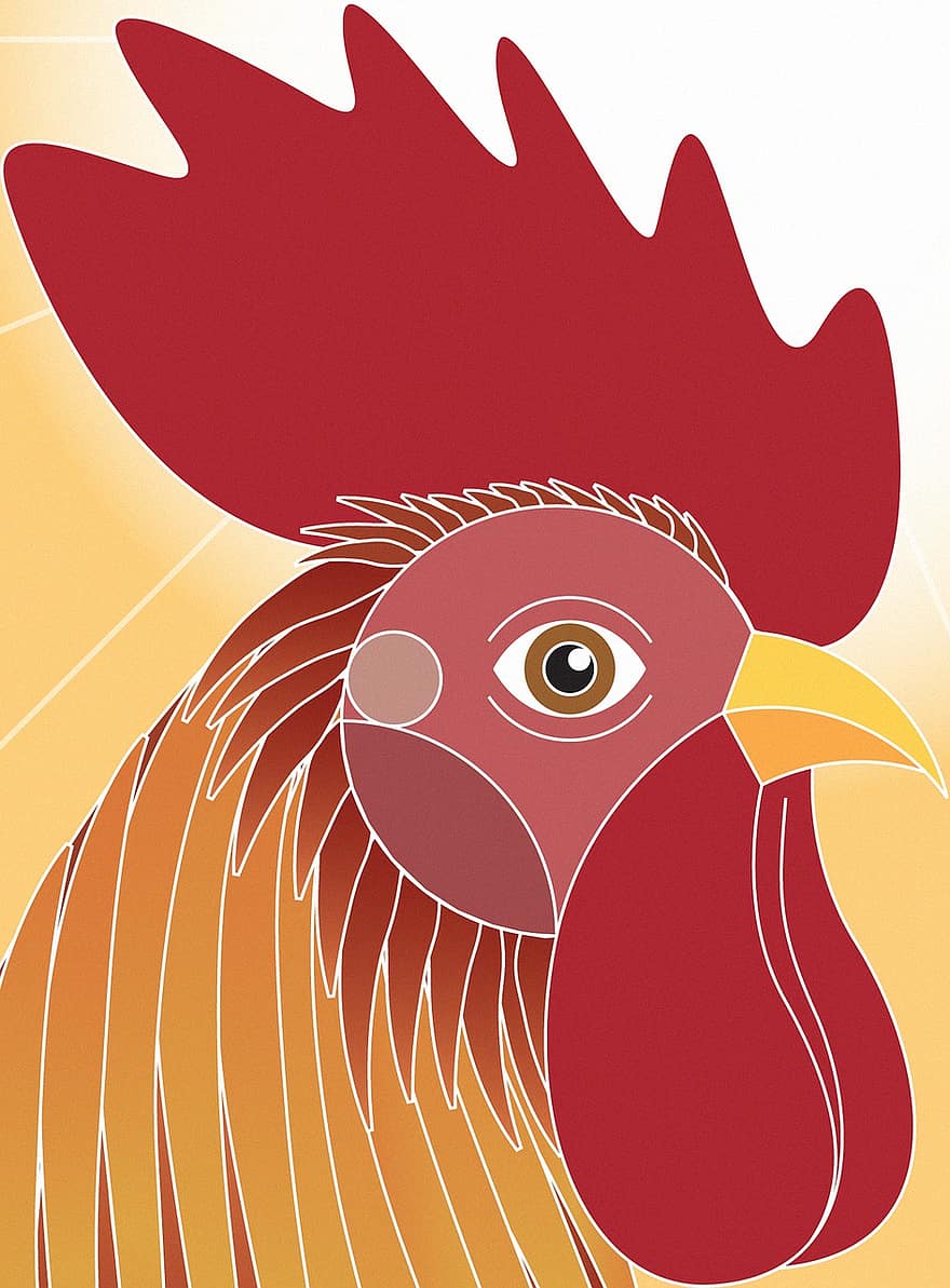 año Nuevo Chino, polla, Los signos del zodíaco chino, aves de corral, pollo, animal