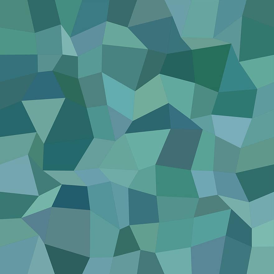 blågrønn, rektangel, polygon, bakgrunn, abstrakt, poly, rektangulære, kaotisk, moderne, mosaikk, flis