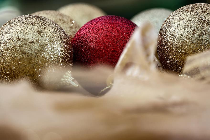 Natal, enfeites, bolas de natal, Decoração de Natal, decoração de natal, decoração, fechar-se, valores, feriados, Decorações, ouro