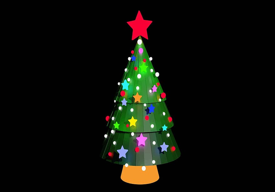شجرة عيد الميلاد ، زخرفة ، يوم الاجازة ، الموسم ، موضوع ، عيد الميلاد ، عيد ميلاد سعيد ، احتفالي ، احتفال