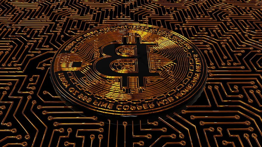 Bitcoin, crypto, pièce de monnaie, cuivre, crypto-monnaie, virtuel, symbole, icône, transparent, numérique, La technologie