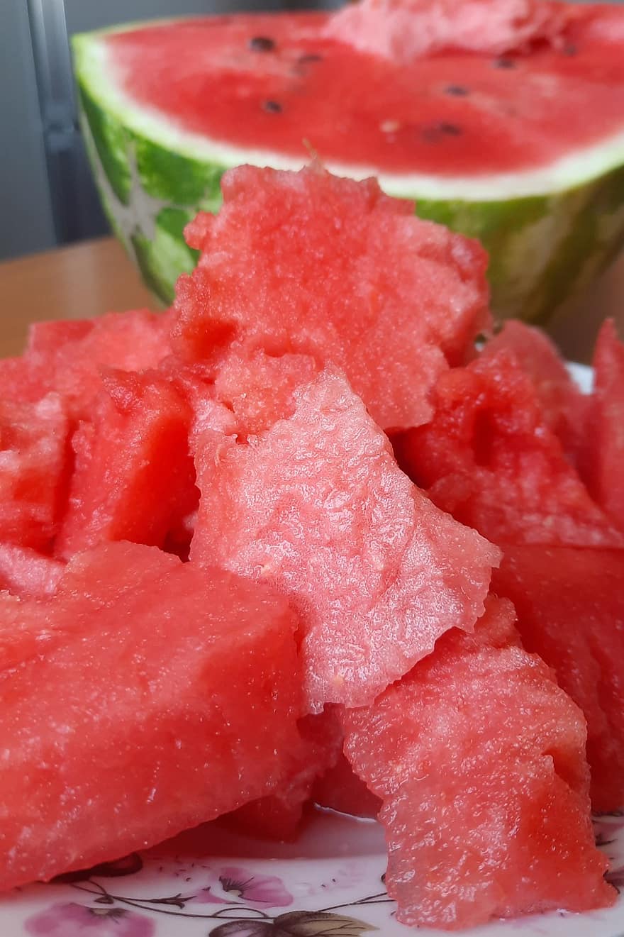 vandmelon, frugt, sund og rask, mad, sød, frisk, sommer, organisk, ernæringsmæssige, lækker