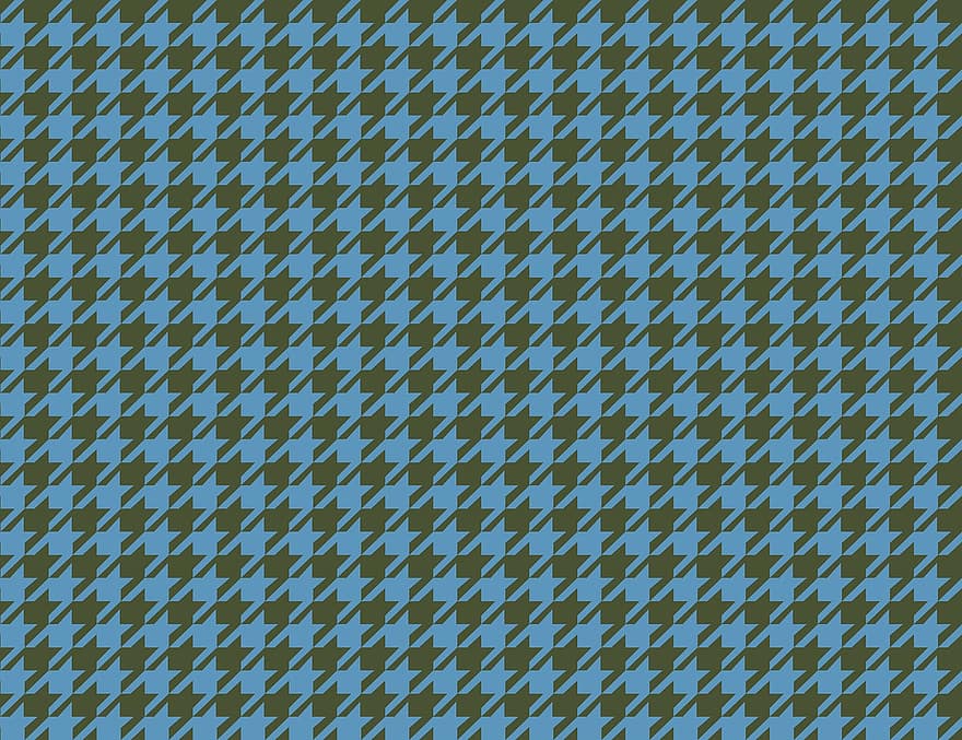 Houndstooth, Check, Hounds, Tooth, Dogstooth, Fabric, Tweed, Pattern, Repeating, Continuous, Heritage Blue