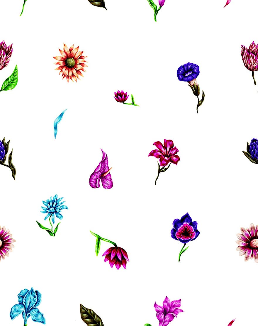 Flower, Cloth, Digital, Flower's, Mode, Background