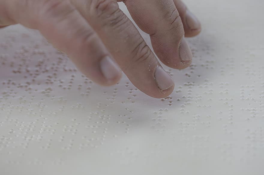 braille, fingre, lese, Punktskriftbok, hender, nøkler, synshemmede, ta på, modifikasjonsnøkler