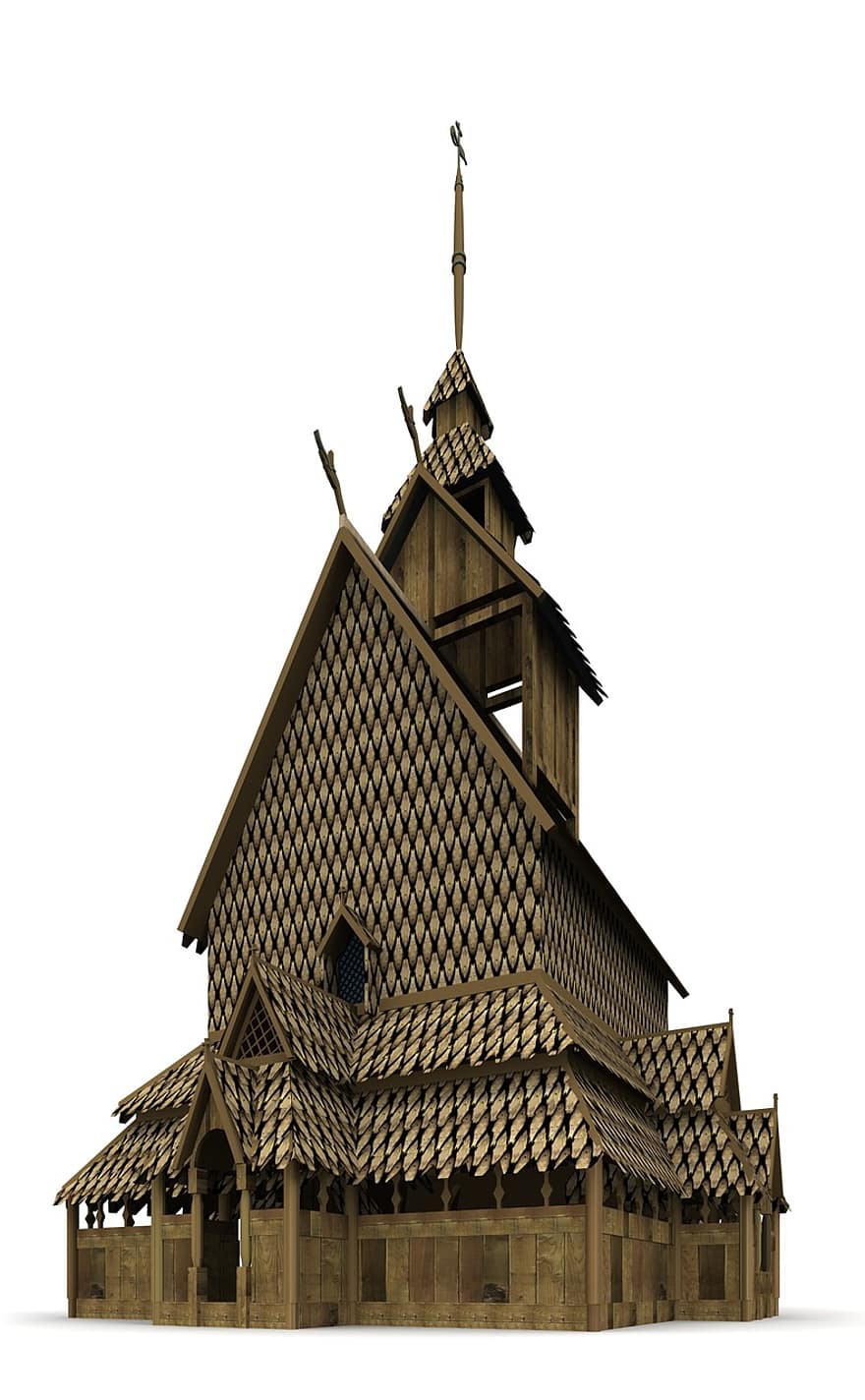 església de bastons, noruega, arquitectura, edifici, Església, llocs d'interès, històricament, turistes, atracció, referència, façana
