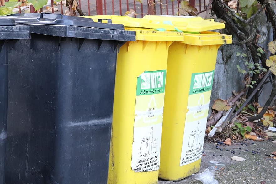 vuilnis, afvalcontainers, uitschot, bins, vuilnisbakken