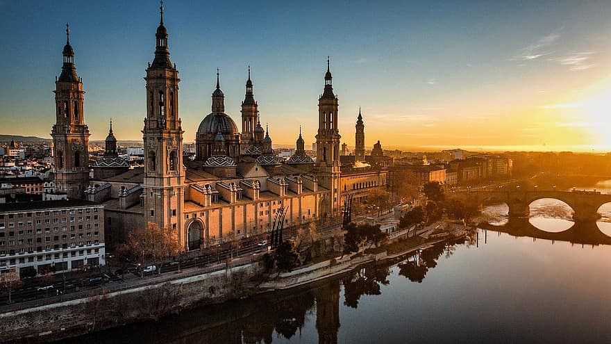 mesquita, catedral, Igreja, Parque Macanaz, Zaragoza, aragão, Espanha, religião, Férias, fé, Deus