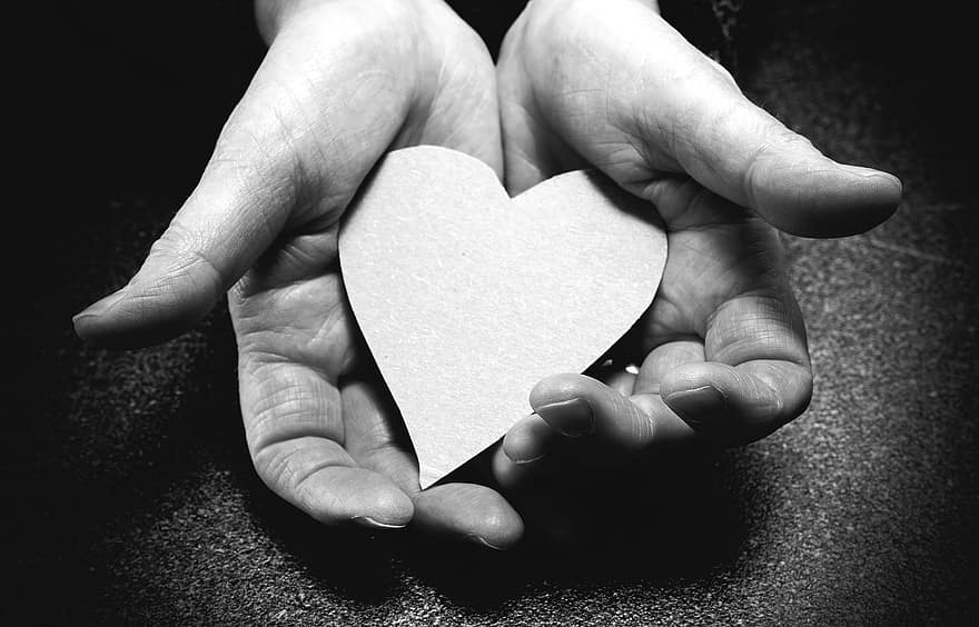 сердце, Руки, открытые руки, любить, человеческая рука, крупный план, форма сердца, держа, романс, человеческий палец, для взрослых