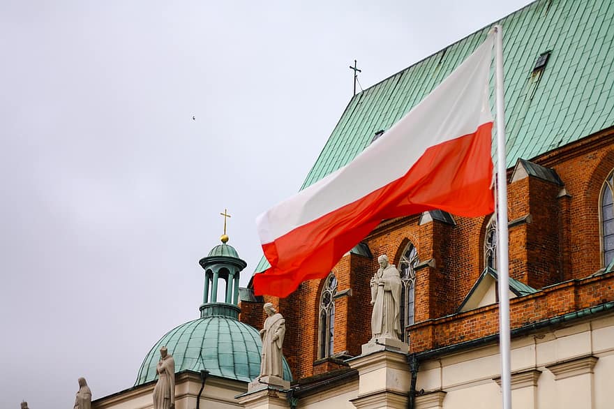 Flaga Narodawa, polska, Polandia, flaga